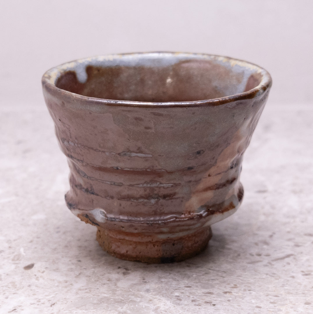 村山健太郎　絵唐津茶碗　共箱、共布、栞付き　(唐津焼) 村山健太郎 絵唐津茶碗 共箱、共布、栞付き (唐津焼)
